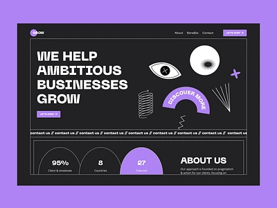 Layout branding color design illustration minimal shapes ui ux web website