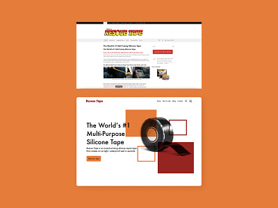 Rescue Tape redesign design minimal ui ux web