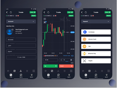 Hi Dribblers All New Crypto Trading UI.. app branding design graphic design illustration ui ux