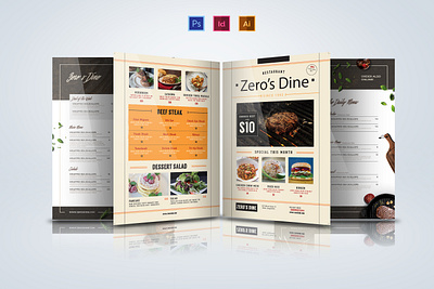 Menu Design & Mockup Design- SHAHIB menu card restaurant menu