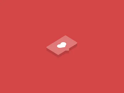 Isometric heart icon design draw icon illustration isometric