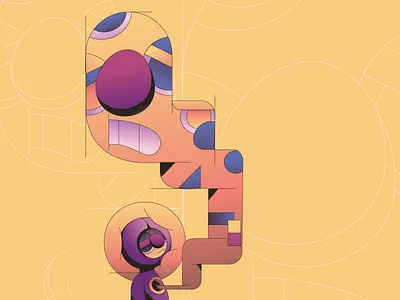 Talk to Yourself character flat gradient illustration illustrator minimal simple