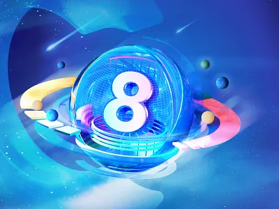 Happy 8th Birthday, OCG! 3d branding identity visual