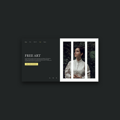 Artistic freedom event branding design flat flatdesign graphic design illustration illustrator interaction minimal trend ui ui design uidesign uidesigner ux web website