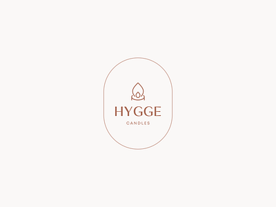 Hygge Candles branding candle candles design flat ground hygge icon logo logotype minimal minimalism minimalist minimalistic pastel vector