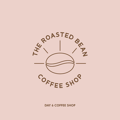 Daily logo challenge 6/50 - coffee shop adobe illustrator branding coffee bean coffeeshop dailylogochallenge dailylogochallengeday6 designdaily logo