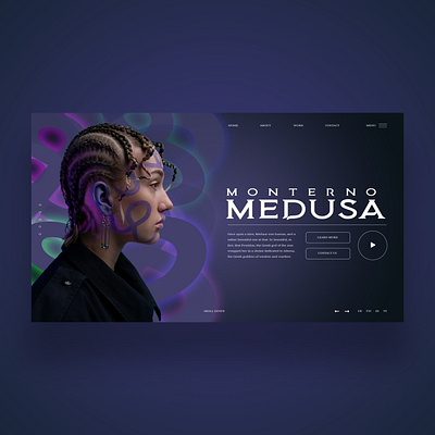 Monterno Medusa Ui Design Concept daily design design inspiration graphic design photography ui ui design uiux ux ux design web web design