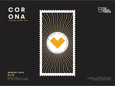 Corona postage stamp Spread Love 01/13 corona covid covid19 creative design illustraion illustration illustration art illustrations illustrator less is more love postage postage stamp stamp stamp design vector illustration