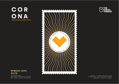 Corona postage stamp Spread Love 01/13 corona covid covid19 creative design illustraion illustration illustration art illustrations illustrator less is more love postage postage stamp stamp stamp design vector illustration