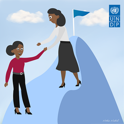 "Women Leadership" UNDP Solomon Islands artwork characterdesign design digitalart flat graphic design illustration poster undp united states vector art