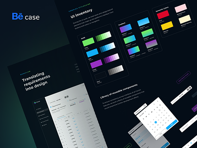 Facta - Behance case study app bookkeeping case colors components dark mode dashboard data data tables design library prototype ui audit ux web app web design widgets