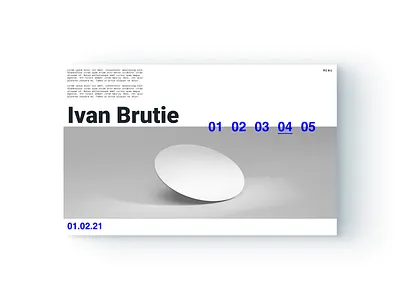 Home Screen adobe architecture blue brand brutalism brutalist design digital figma flat minimal typogaphy ui ux web webdesign website xd