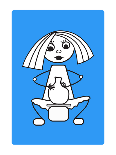 Creative workshop character design illustration vector