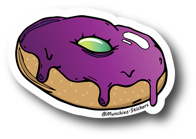 Purple donut design donut doodle doodleart procreate sketch sticker