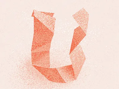 U 36 days of type 36 days of type 08 36 days of type 2021 36 days u 36daysoftype alphabet letter u lettering origami texture type typography u