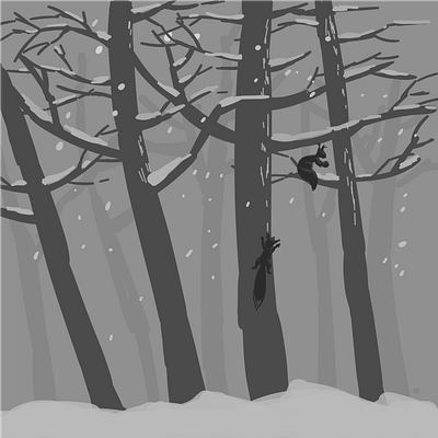 Squirrels huion illustration sketch vector