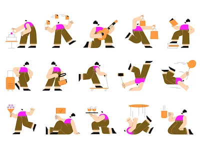 Mellow 2d adobe illustrator character character design character illustration flat flat illustration illustration people vector vector illustration