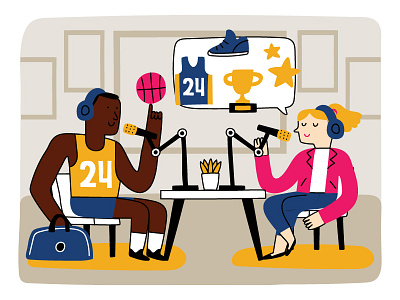 BASKETBALL PLAYYER PODCAST basket basket ball basketball basketball player podcast podcast art podcast logo podcasting podcasts streaming talking talks