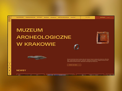 Archaeological Museum in Krakow – Website redesign after effects animation archeological archeology branding design figma graphic design interaction kraków logo mobile motion motion graphics museum ui ux web webdesign website