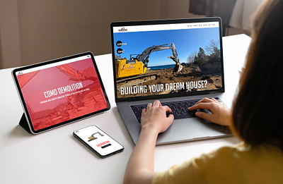 COMO Demolition and Excavation Website aidan dennehy como demolition design excavation shoring web web design web dev web development website website design wordpress wordpress design wordpress development