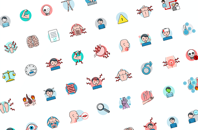Set of Illustrations for Anxiety Management Course branding illustration ui ux vector