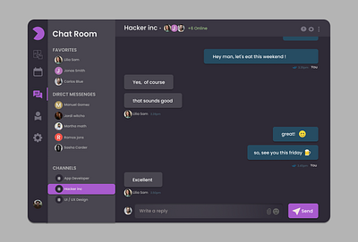 UI Desing Chatapp app design ui ux web webdesign