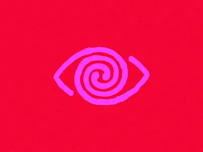 Dazed branding brush confused custom brush dazed design eye graphic design hypnotised illustration lettering logo sleepy swirl type typography vector