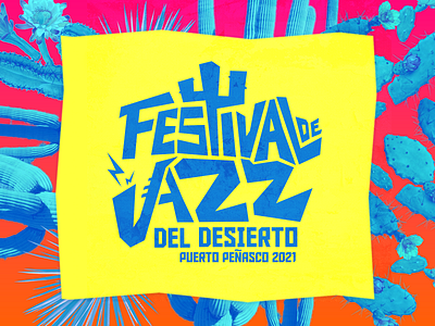 Festival de jazz del desierto branding design diseño lettering logo logotype méxico sonora type visorstudio