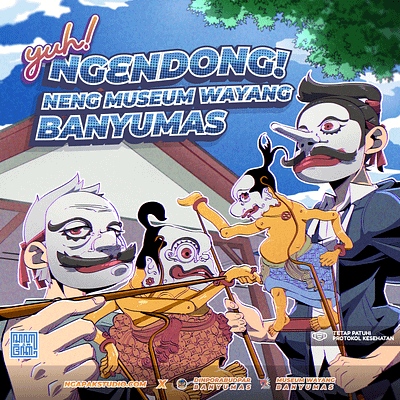 Illustration for event Museum Wayang Banyumas. adobe ilustrator clipstudio illustraion javanese