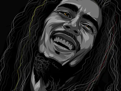 bob marley bob marley digital art illustration vector art vector illustration