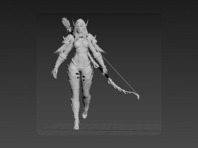 Sylvanas Windrunner 3d animation design graphic design motion graphics