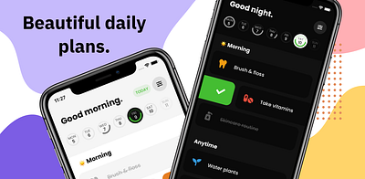 Daily: Habits, tasks and goals mobile mobile app mobile ui planner task