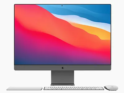 New Apple iMac 24" apple design imac imac mockup mac macos