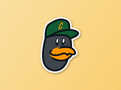 Los Angeles Crawfords baseball branding illustration mascot