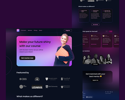 Bimbels - online course landing page exploration homepage landingpage ui design uidesign uiux webdesign weblanding