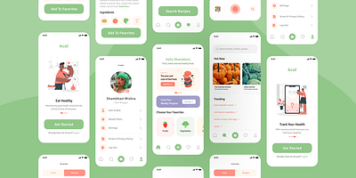 Design App Food app design illustration ui ux uxui