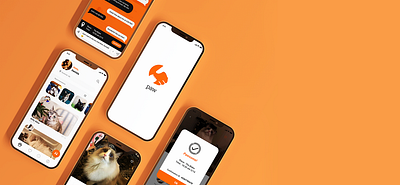 PAW app design interactive design logo ui ui ux ux