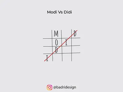 Modi Vs Didi advertising branding design designer graphicdesign illustration marketing minimal