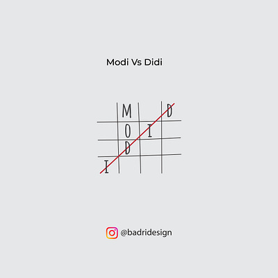 Modi Vs Didi advertising branding design designer graphicdesign illustration marketing minimal