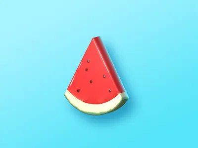 Fruit Icon 3d 3d icon icon summer watermelon