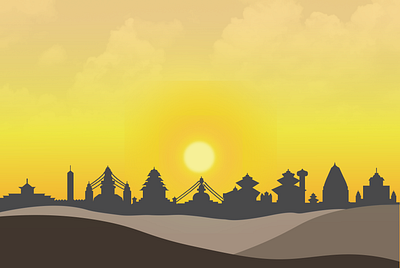 Under The Sun Silhouette adobe illustrator art digital illustration digitalart illustration silhouette sun sunrise vector art