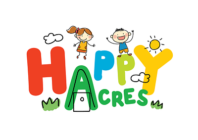 HappyAcres ID branding identity identity design identity designer illustration logo