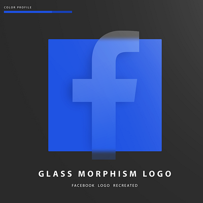 Glass Morphism facebook logo re design 2020 design branding facebook logo glassmorphism graphic design redesigned