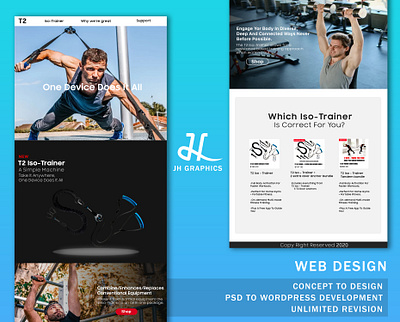 Fitness Train web UI design fitness webdesign flat graphic design ui ux webdesign website design