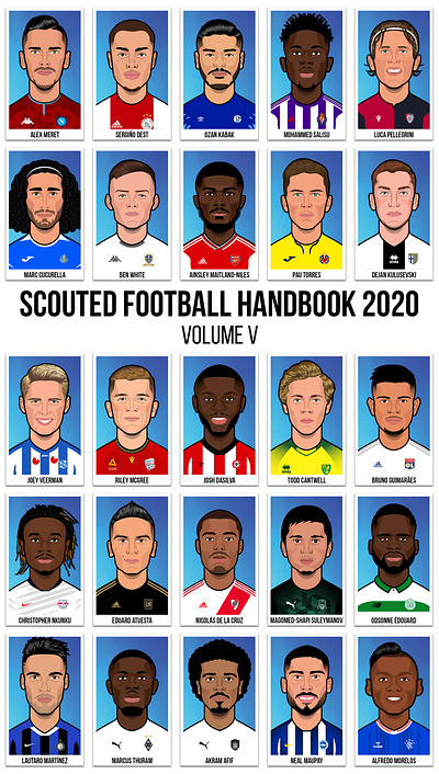 Scouted Football - Handbook character design football magazine art scouted football soccer