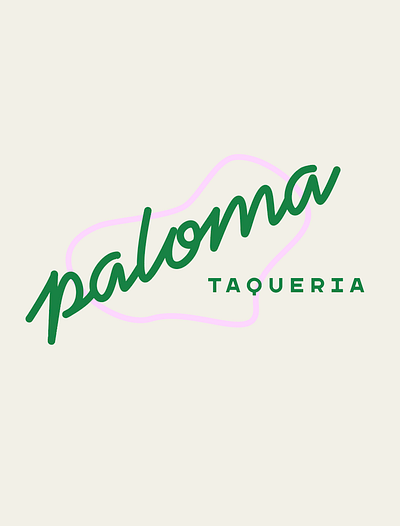 Another Paloma Hot Take bar branding illustration lettering neon tacos typography vintage car