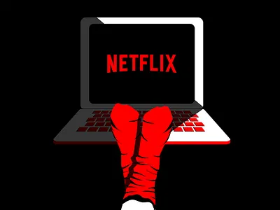 Netflix Illustrations app behance design illustration illustrator minimal netflix procreate ui vector web
