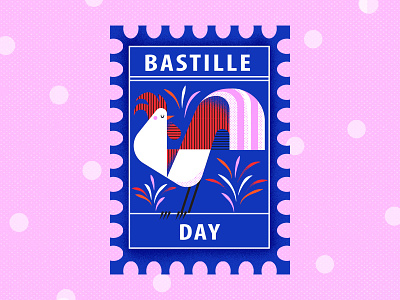 Bastille Day bastilleday blue firelight illustration illustrator stamp texture vector