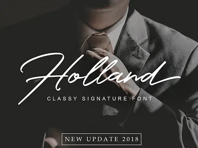 Holland Elegant Font Collection animation branding design graphic design illustration illustrator minimal typography ui vector