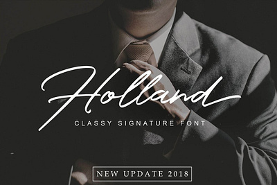 Holland Elegant Font Collection animation branding design graphic design illustration illustrator minimal typography ui vector